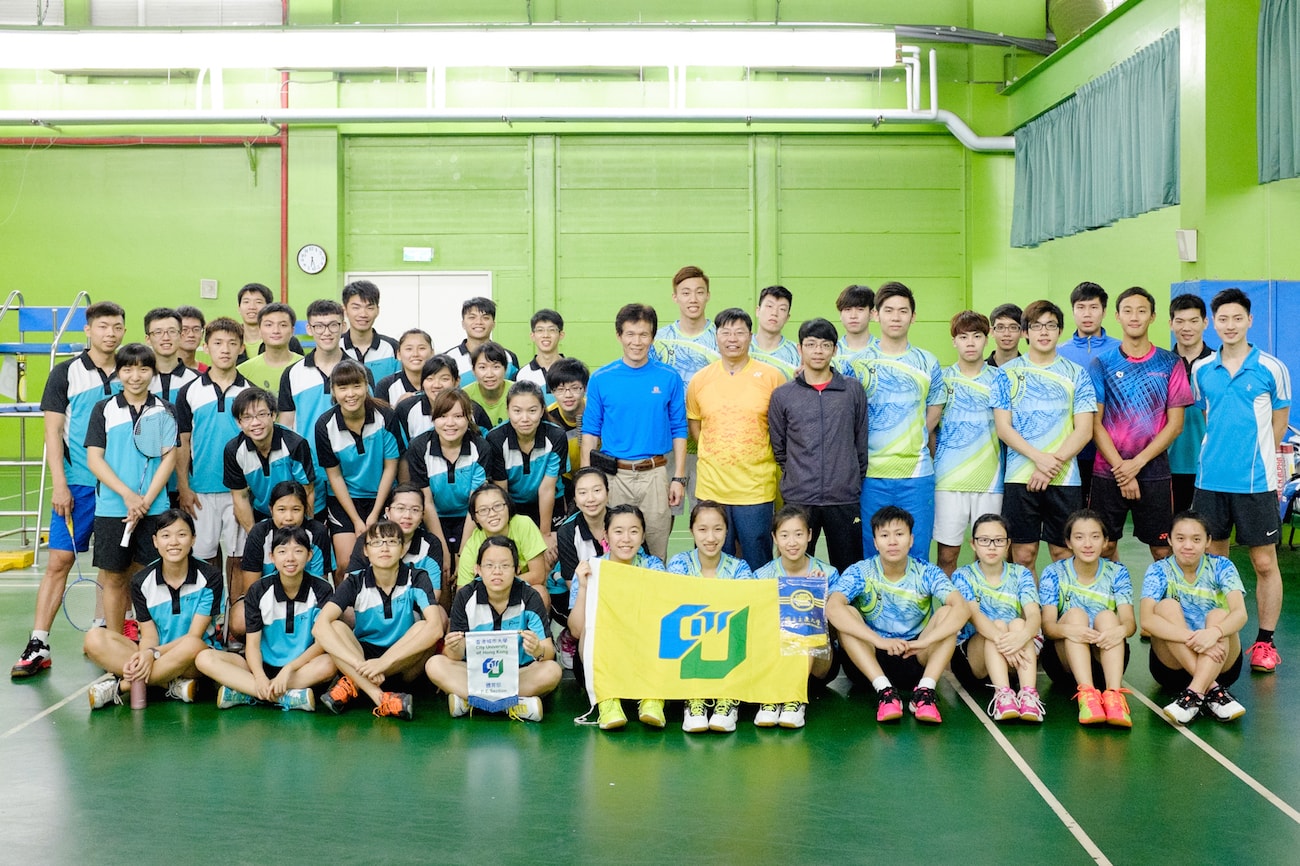 香港城市大學參訪交大羽球隊交流球技和增加比賽經驗